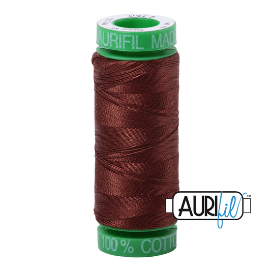 2360 CHOCOLATE 40 WT MAKO COTTON SMALL SPOOL |150 MT.