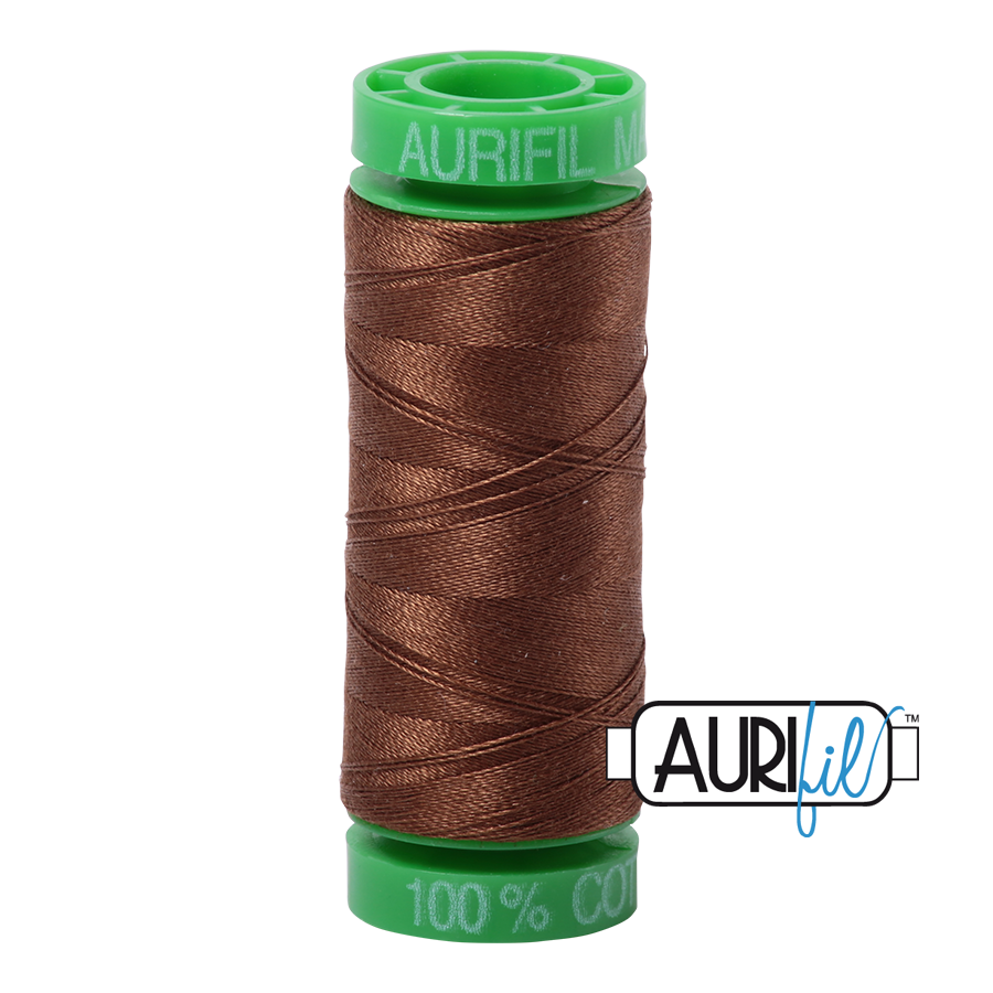 2372 DARK ANTIQUE GOLD 40 WT MAKO COTTON SMALL SPOOL |150 MT.