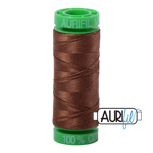 2372 DARK ANTIQUE GOLD 40 WT MAKO COTTON SMALL SPOOL |150 MT.