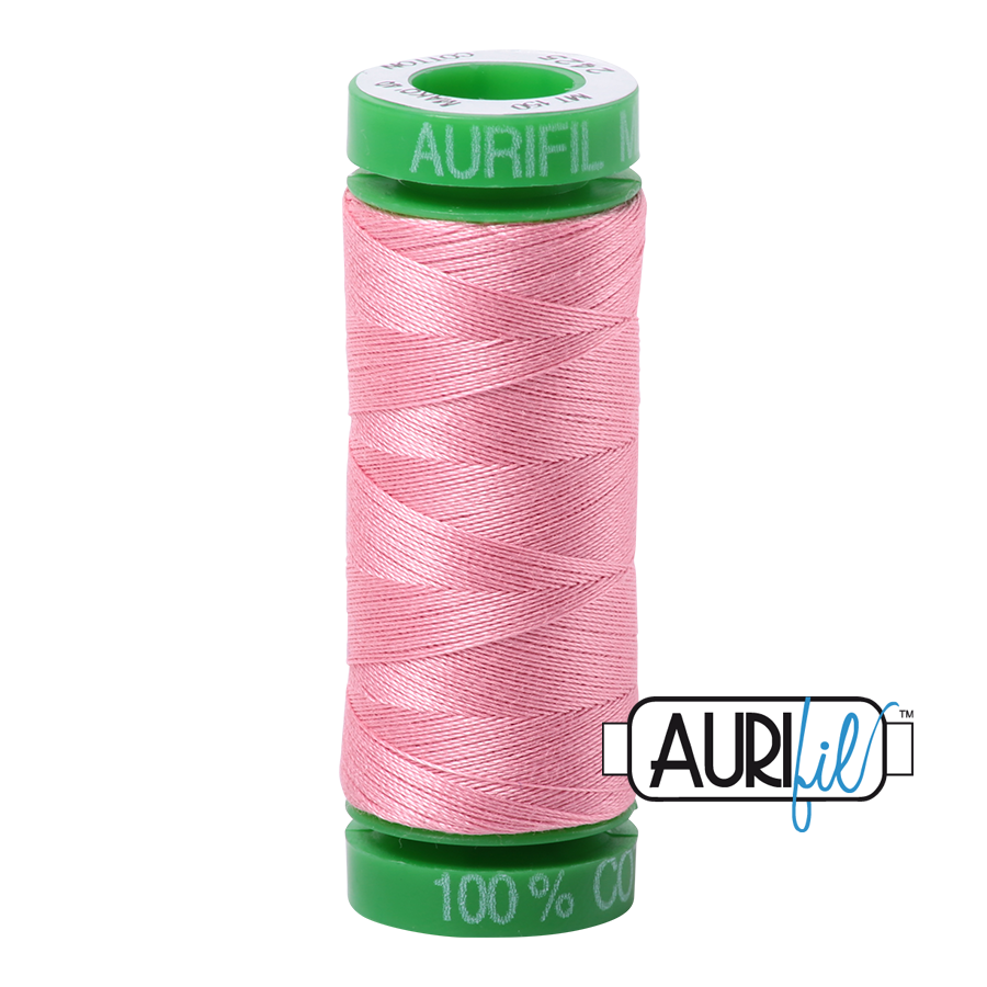 2425 BRIGHT PINK 40 WT MAKO COTTON SMALL SPOOL |150 MT.