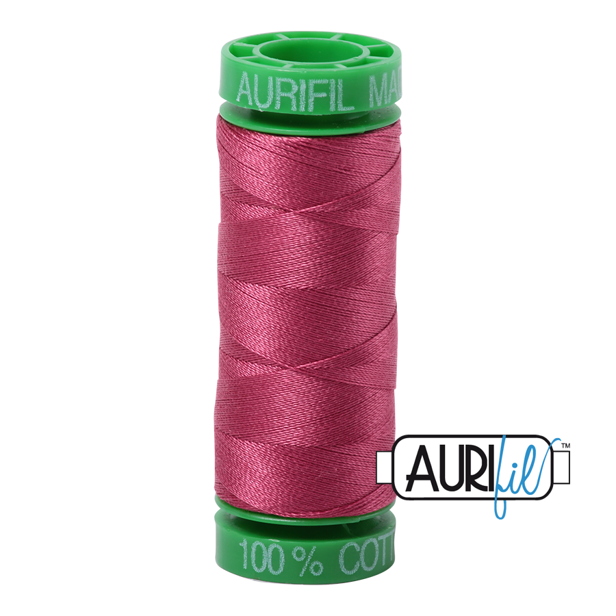2455 MEDIUM CARMINE RED 40 WT MAKO COTTON SMALL SPOOL |150 MT.