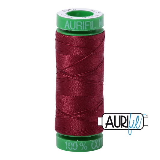 2460 DARK CARMINE RED 40 WT MAKO COTTON SMALL SPOOL |150 MT.