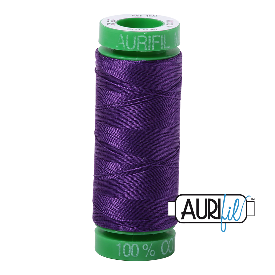 2545 MEDIUM PURPLE 40 WT MAKO COTTON SMALL SPOOL |150 MT.