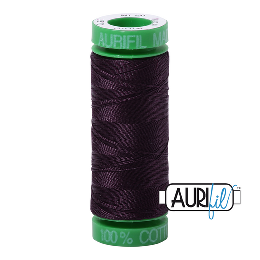 2570 AUBERGINE 40 WT MAKO COTTON SMALL SPOOL |150 MT.