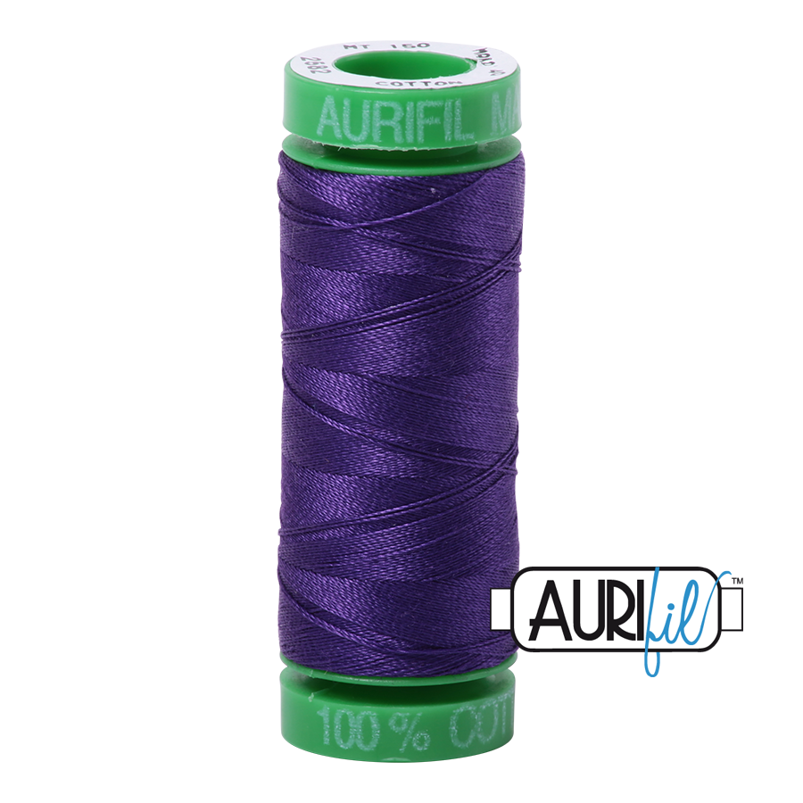 2582 DARK VIOLET 40 WT MAKO COTTON SMALL SPOOL |150 MT.