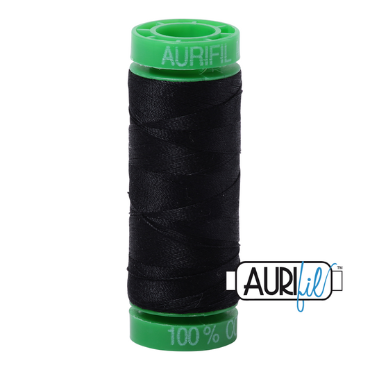 2692 BLACK 40 WT MAKO COTTON SMALL SPOOL |150 MT.