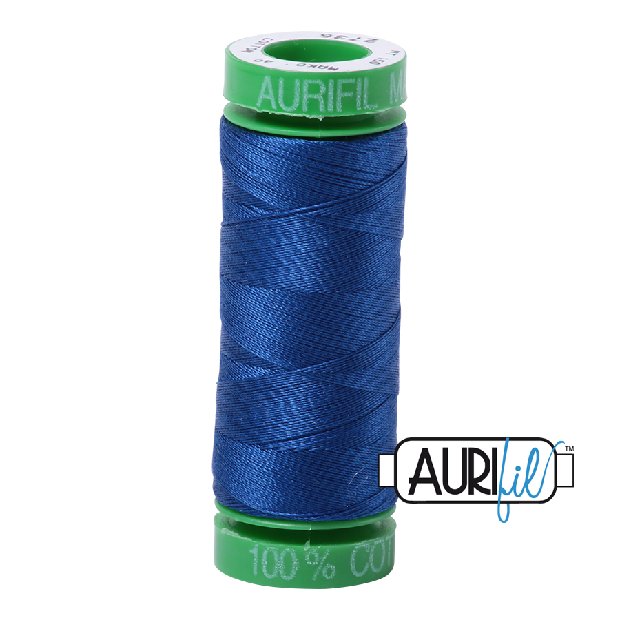 2735 MEDIUM BLUE 40 WT MAKO COTTON SMALL SPOOL |150 MT.