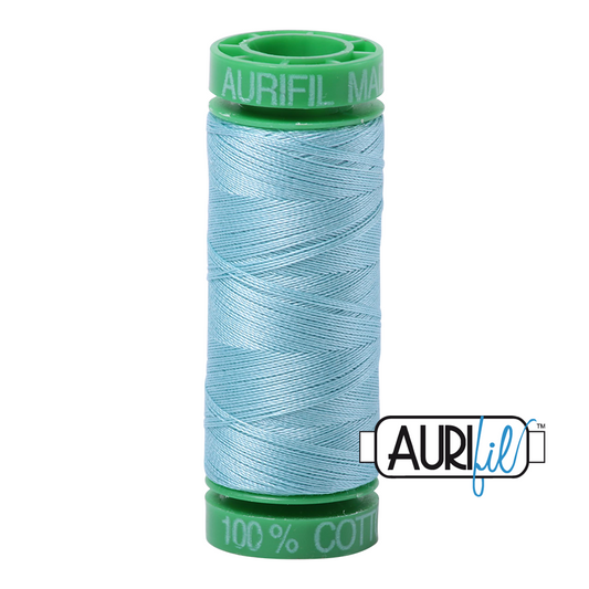 2805 LIGHT GREY TURQUOISE 40 WT MAKO COTTON SMALL SPOOL |150 MT.