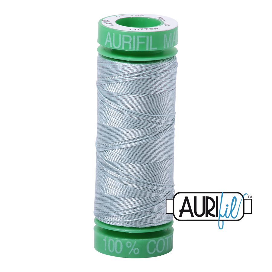 2847 BRIGHT GREY BLUE 40 WT MAKO COTTON SMALL SPOOL |150 MT.