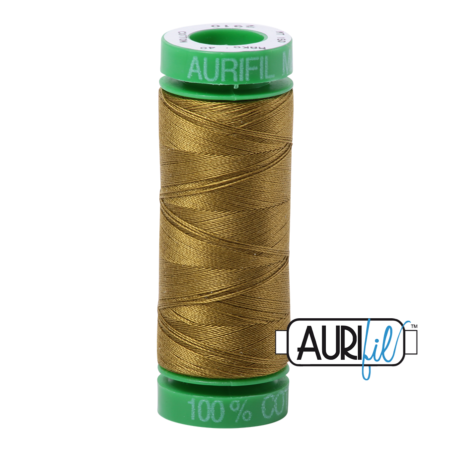 2910 MEDIUM OLIVE 40 WT MAKO COTTON SMALL SPOOL |150 MT.