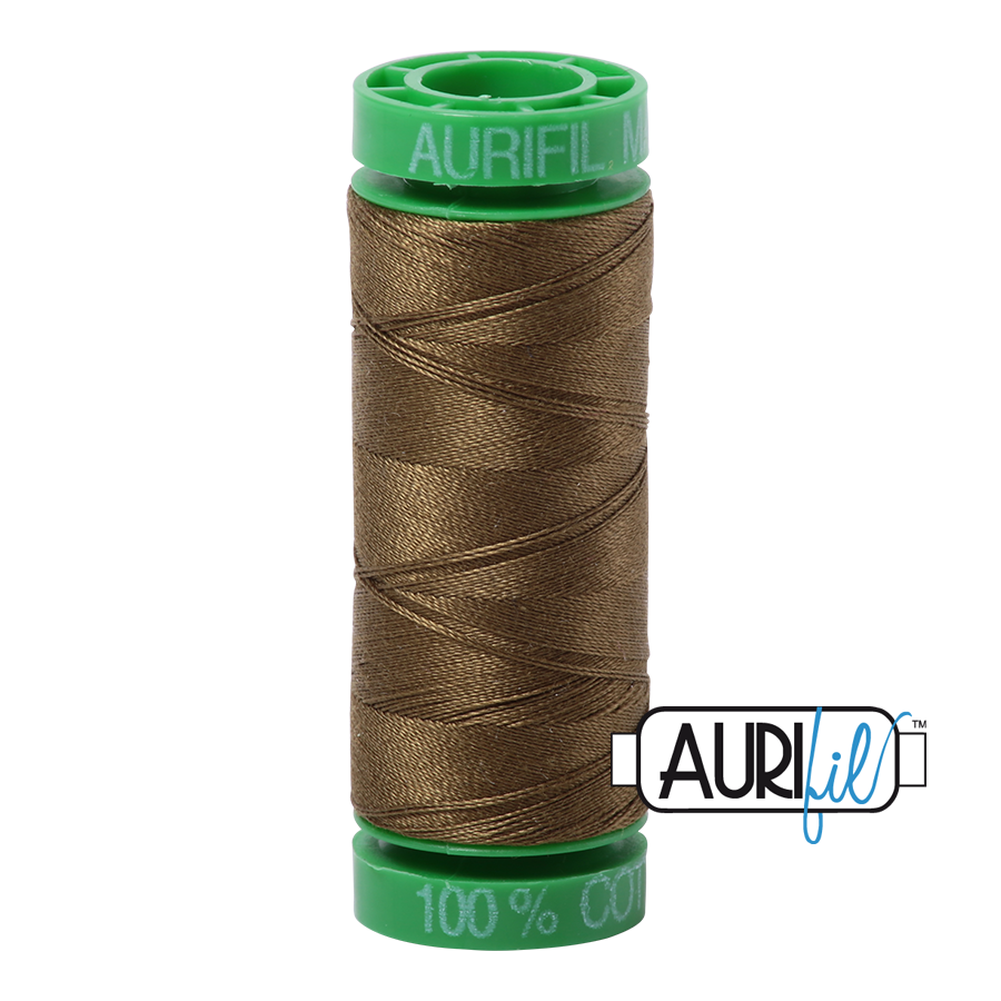 4173 DARK OLIVE 40 WT MAKO COTTON SMALL SPOOL |150 MT.