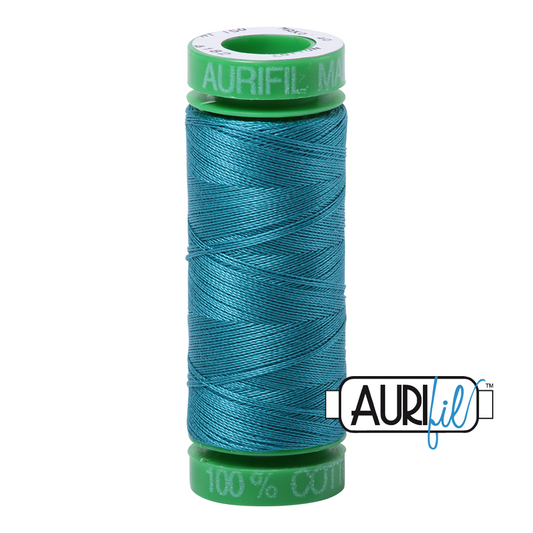 4182 DARK TURQUOISE 40 WT MAKO COTTON SMALL SPOOL |150 MT.