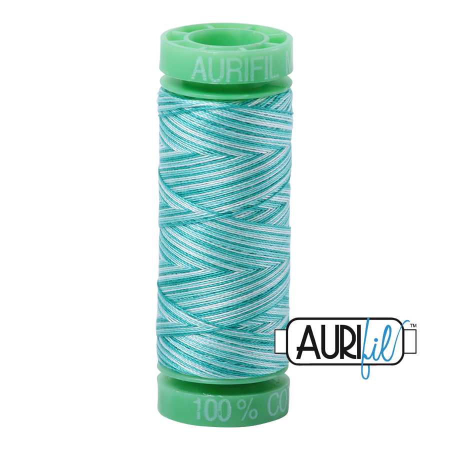 4654 TURQUOISE FOAM 40 WT MAKO COTTON SMALL SPOOL |150 MT.
