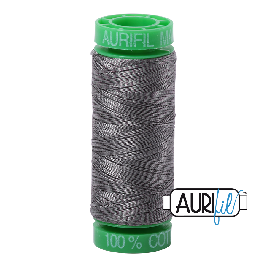 5004 GREY SMOKE 40 WT MAKO COTTON SMALL SPOOL |150 MT.