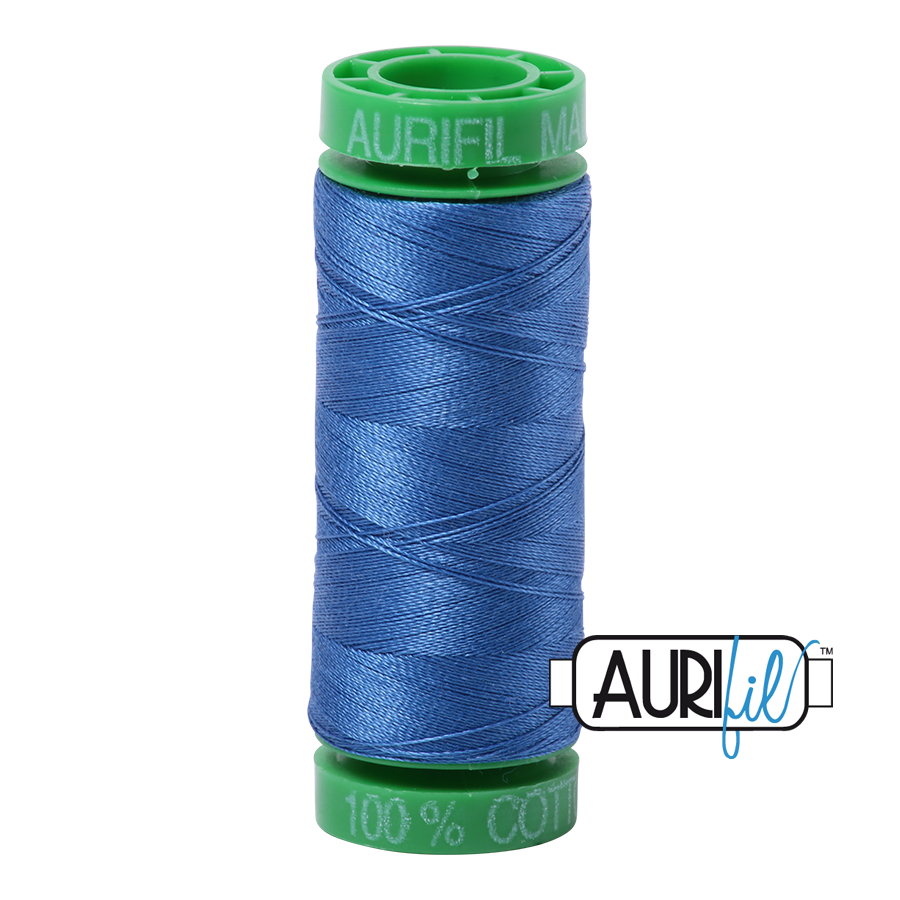 6738 PEACOCK BLUE 40 WT MAKO COTTON SMALL SPOOL |150 MT.