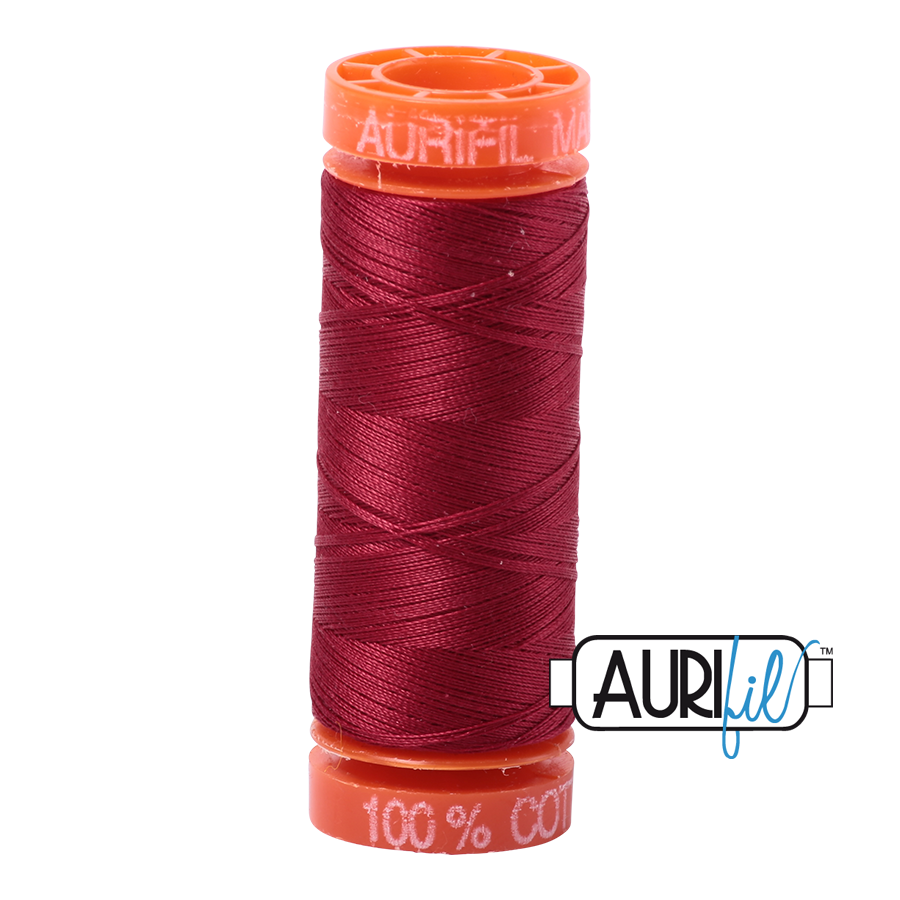 1103 BURGUNDY 50 WT MAKO COTTON SMALL SPOOL | 200 MT.