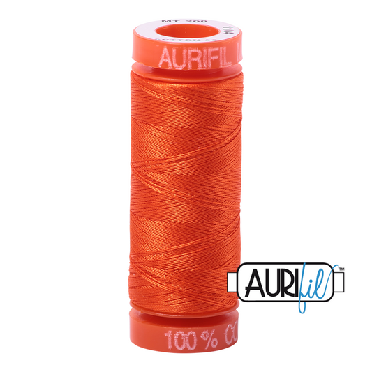 1104 NEON ORANGE 50 WT MAKO COTTON SMALL SPOOL | 200 MT.