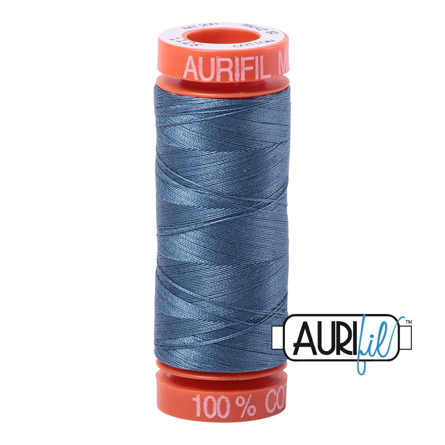 1126 BLUE GREY 50 WT MAKO COTTON SMALL SPOOL | 200 MT.