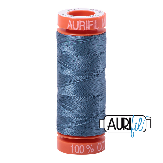 1126 BLUE GREY 50 WT MAKO COTTON SMALL SPOOL | 200 MT.