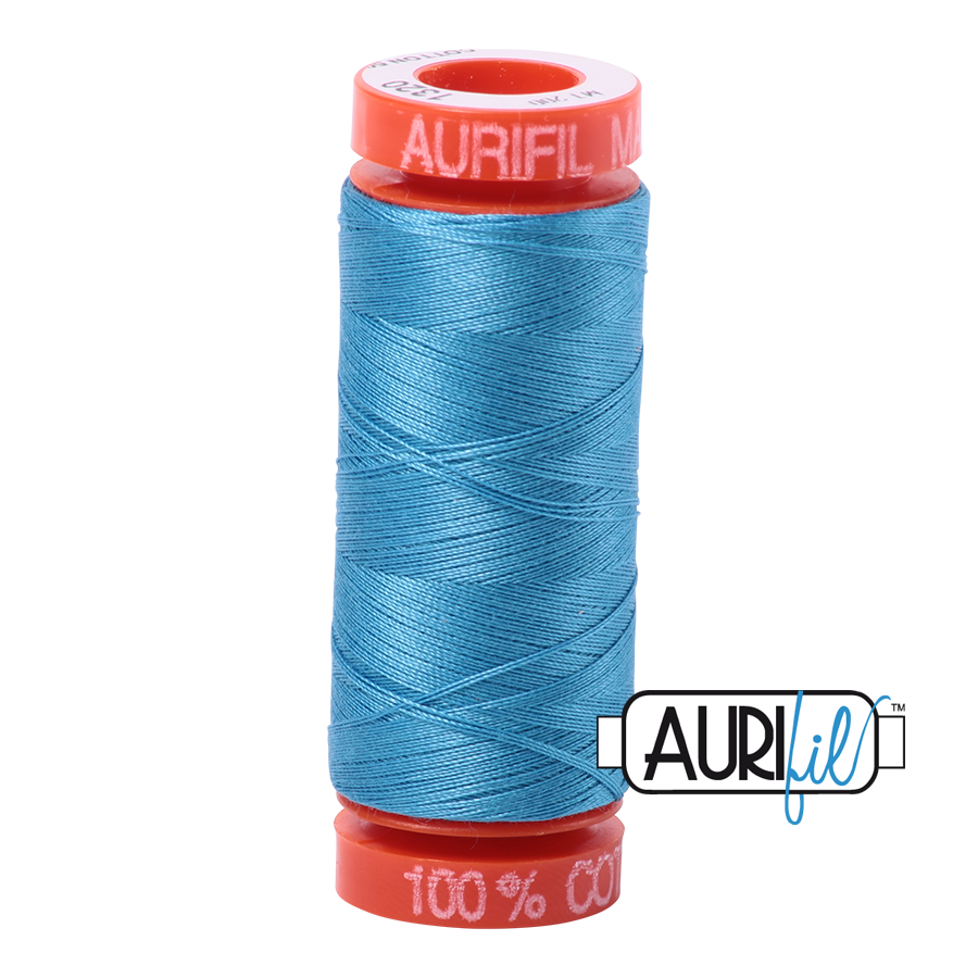 1320 BRIGHT TEAL 50 WT MAKO COTTON SMALL SPOOL | 200 MT.