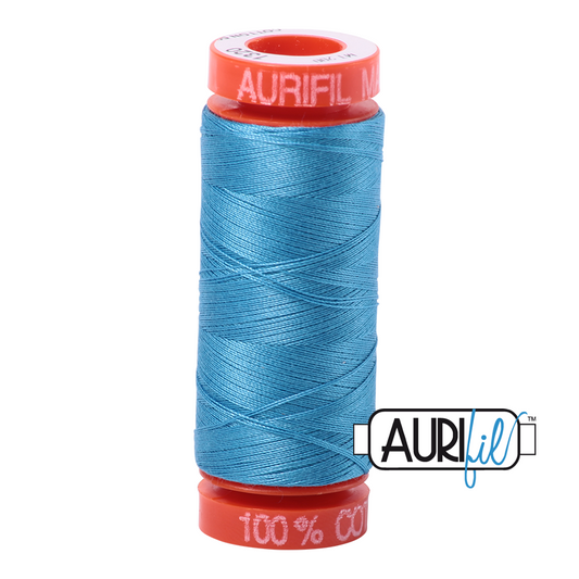 1320 BRIGHT TEAL 50 WT MAKO COTTON SMALL SPOOL | 200 MT.
