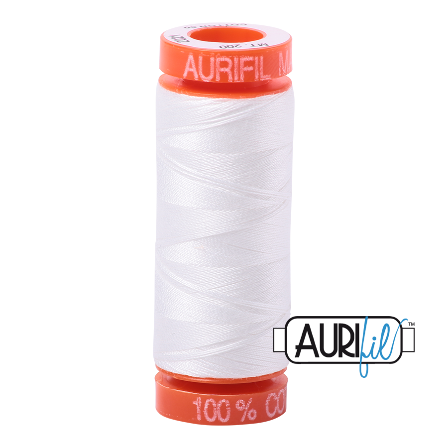 2021 NATURAL WHITE 50 WT MAKO COTTON SMALL SPOOL | 200 MT.