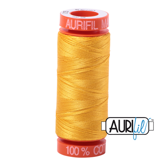 2135 YELLOW 50 WT MAKO COTTON SMALL SPOOL | 200 MT.