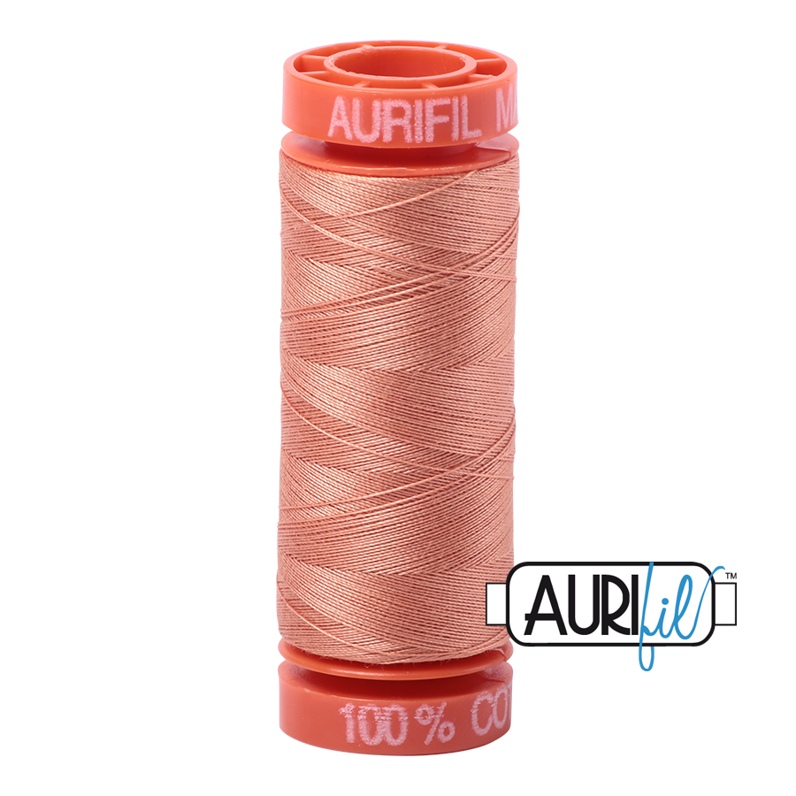 2215 PEACH 50 WT MAKO COTTON SMALL SPOOL | 200 MT.