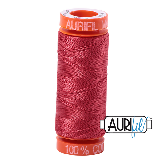 2230 RED PEONY 50 WT MAKO COTTON SMALL SPOOL | 200 MT.