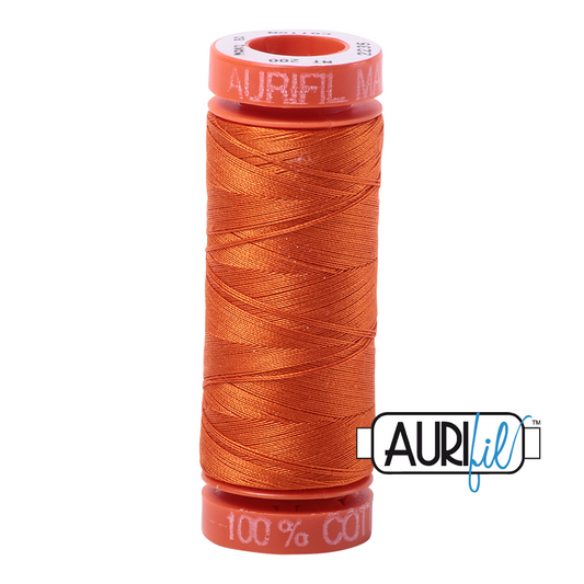 2235 ORANGE 50 WT MAKO COTTON SMALL SPOOL | 200 MT.