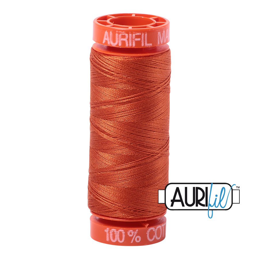 2240 RUSTY ORANGE 50 WT MAKO COTTON SMALL SPOOL | 200 MT.