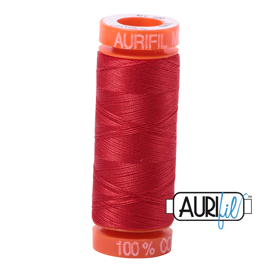 2265 LOBSTER RED 50 WT MAKO COTTON SMALL SPOOL | 200 MT.