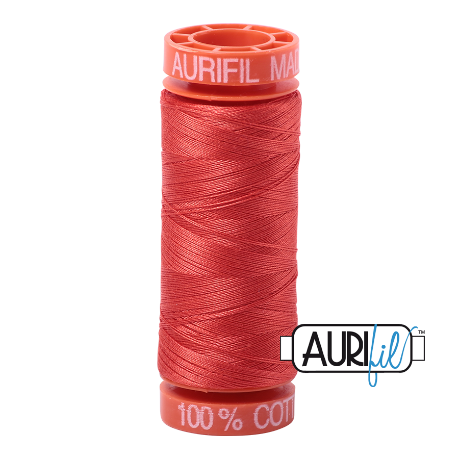 2277 LIGHT RED ORANGE 50 WT MAKO COTTON SMALL SPOOL | 200 MT.