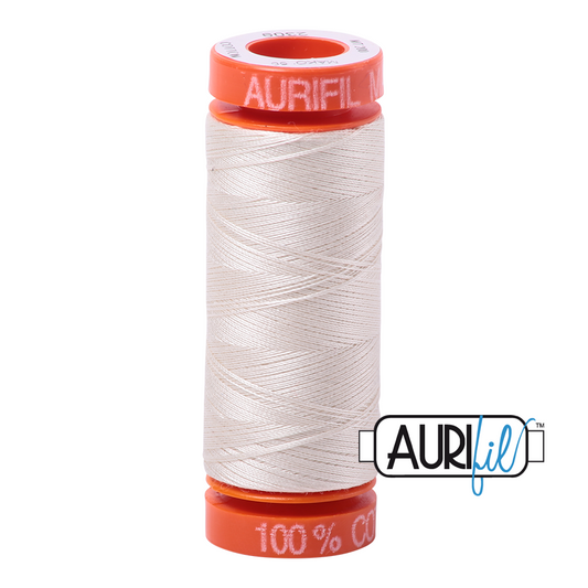 2309 SILVER WHITE 50 WT MAKO COTTON SMALL SPOOL | 200 MT.