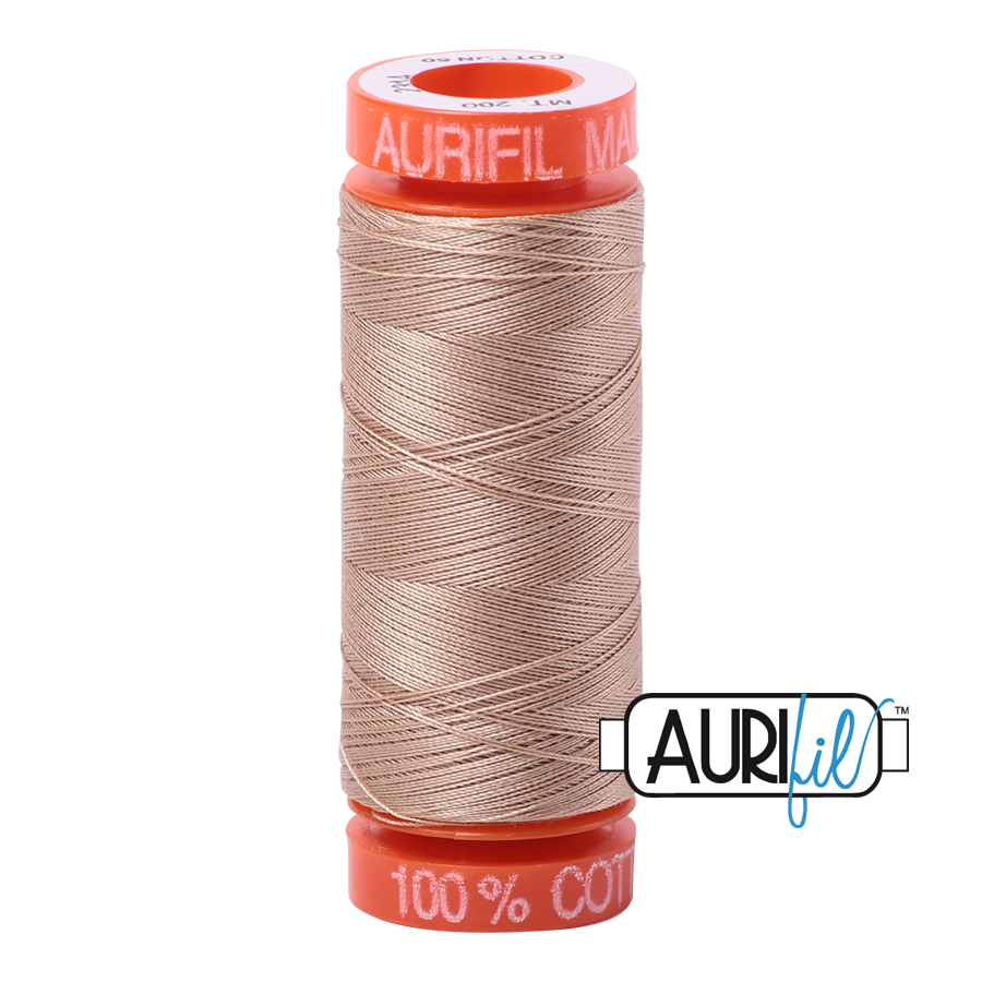 2314 BEIGE 50 WT MAKO COTTON SMALL SPOOL | 200 MT.