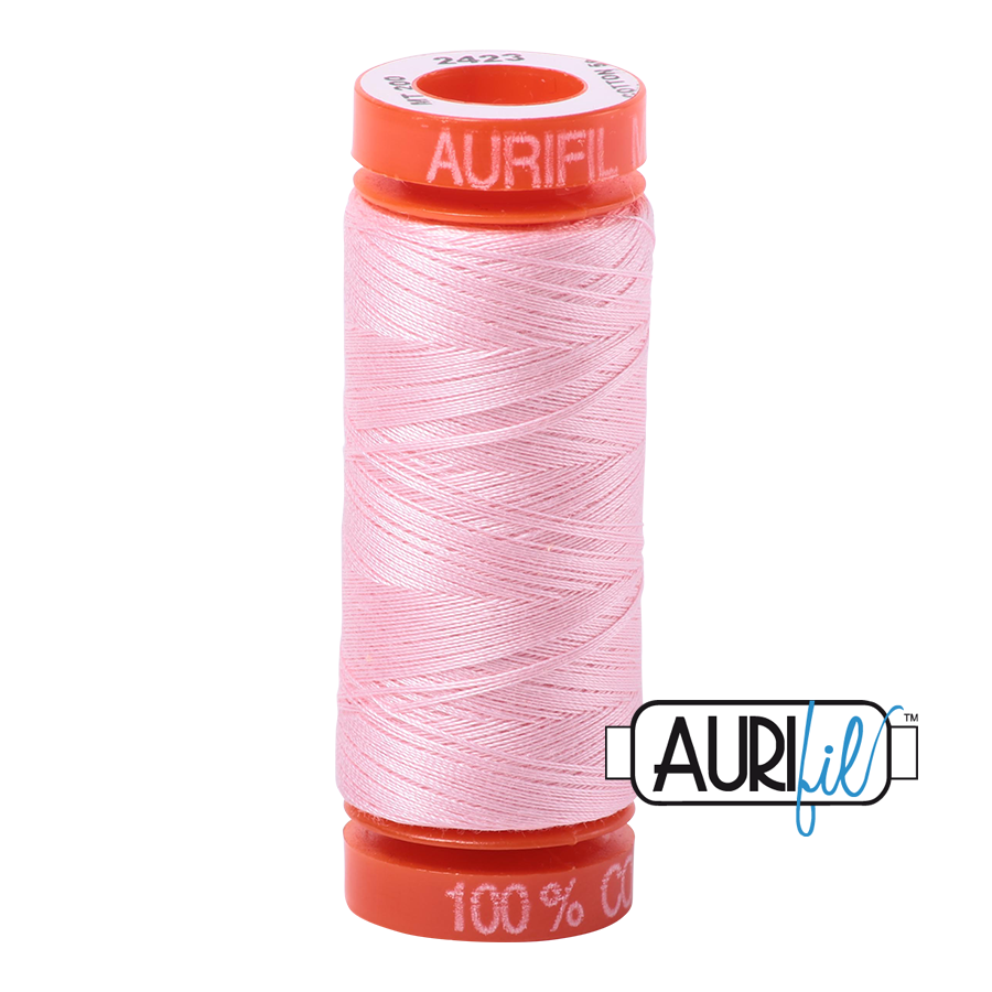 2423 BABY PINK 50 WT MAKO COTTON SMALL SPOOL | 200 MT.