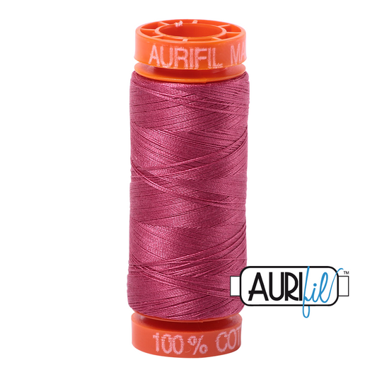 2455 MEDIUM CARMINE RED 50 WT MAKO COTTON SMALL SPOOL | 200 MT.