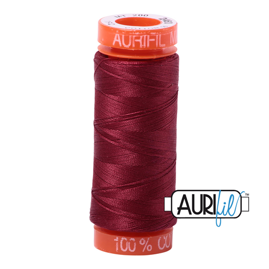 2460 DARK CARMINE RED 50 WT MAKO COTTON SMALL SPOOL | 200 MT.