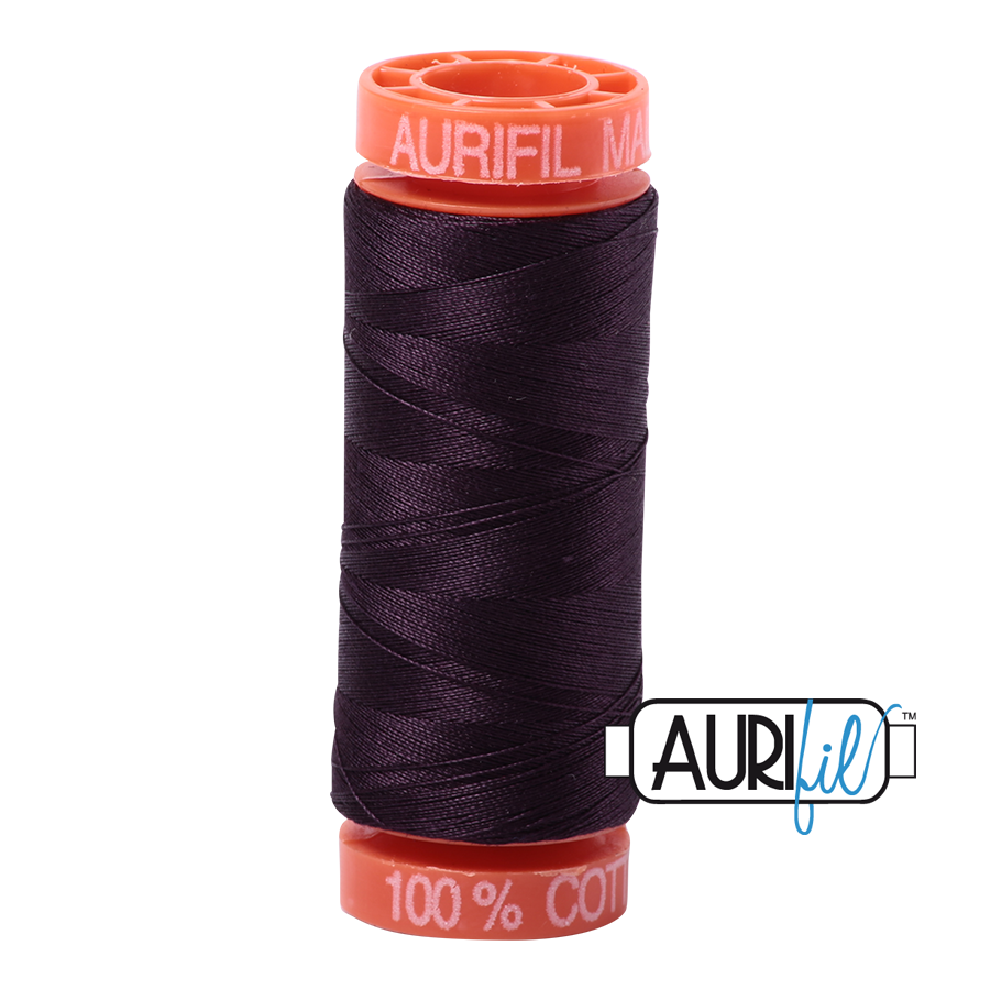 2570 AUBERGINE 50 WT MAKO COTTON SMALL SPOOL | 200 MT.