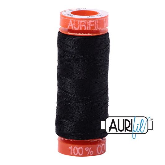 2692 BLACK 50 WT MAKO COTTON SMALL SPOOL | 200 MT.