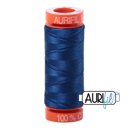 2780 DARK DELFT BLUE 50 WT MAKO COTTON SMALL SPOOL | 200 MT.