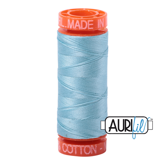 2805 LIGHT GREY TURQUOISE 50 WT MAKO COTTON SMALL SPOOL | 200 MT.