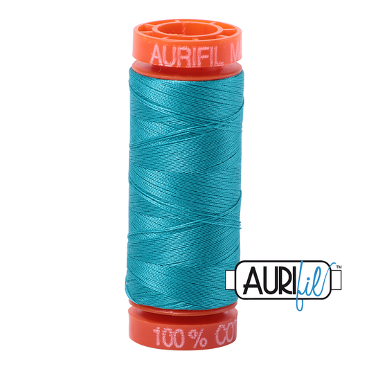 2810 TURQUOISE 50 WT MAKO COTTON SMALL SPOOL | 200 MT.