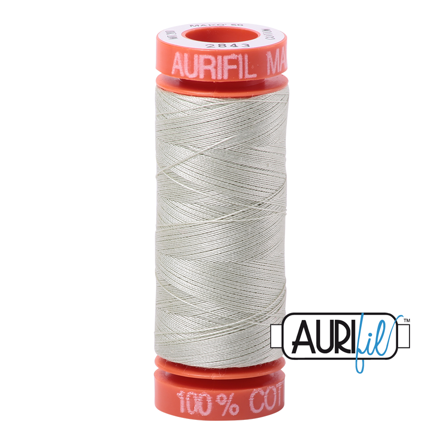 2843 LIGHT GREY GREEN 50 WT MAKO COTTON SMALL SPOOL | 200 MT.