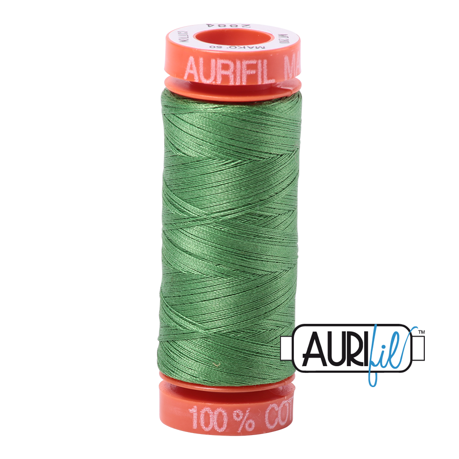 2884 GREEN YELLOW 50 WT MAKO COTTON SMALL SPOOL | 200 MT.