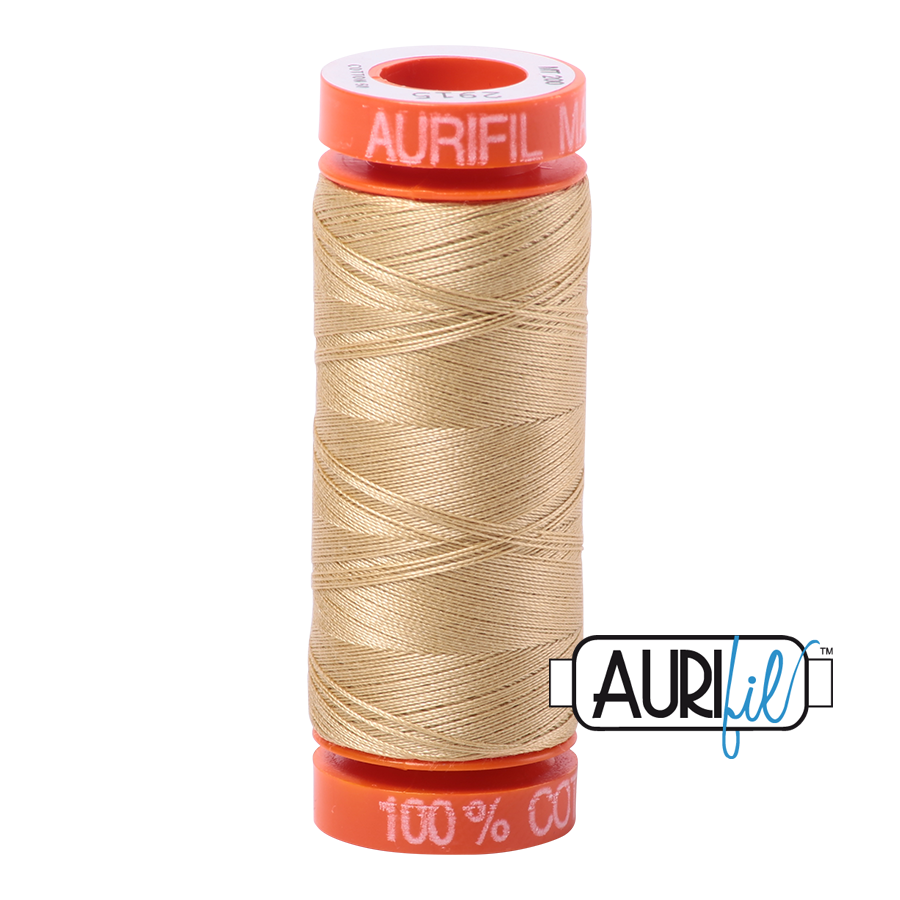 2915 VERY LIGHT BRASS 50 WT MAKO COTTON SMALL SPOOL | 200 MT.