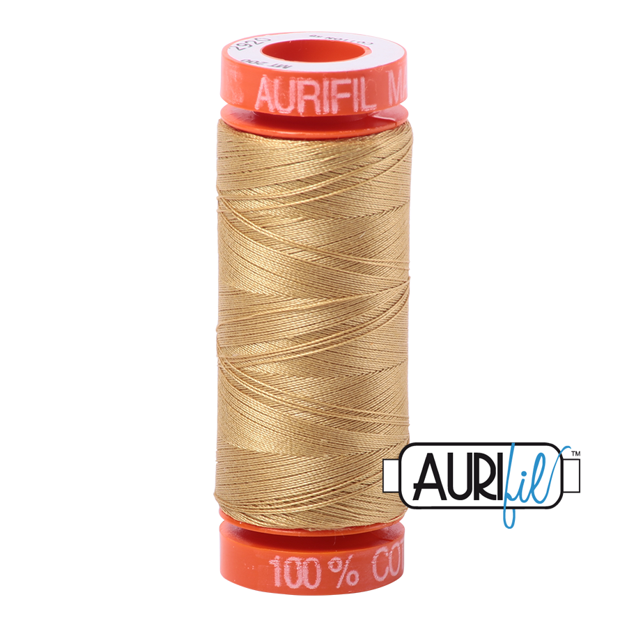 2920 LIGHT BRASS 50 WT MAKO COTTON SMALL SPOOL | 200 MT.
