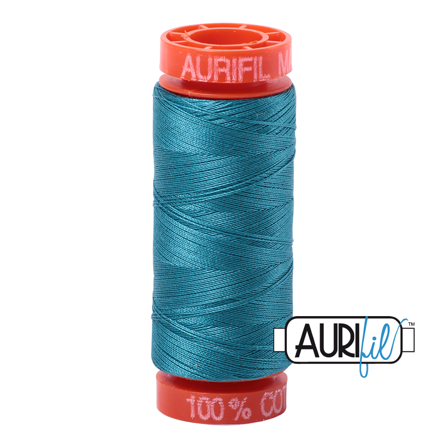 4182 DARK TURQUOISE 50 WT MAKO COTTON SMALL SPOOL | 200 MT.