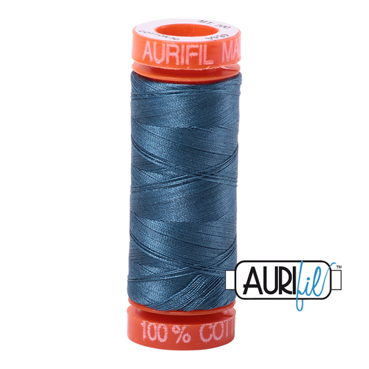 4644 SMOKE BLUE 50 WT MAKO COTTON SMALL SPOOL | 200 MT.