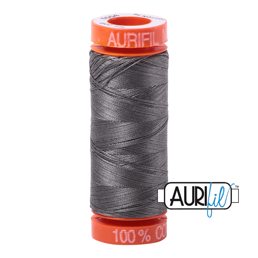 5004 GREY SMOKE 50 WT MAKO COTTON SMALL SPOOL | 200 MT.